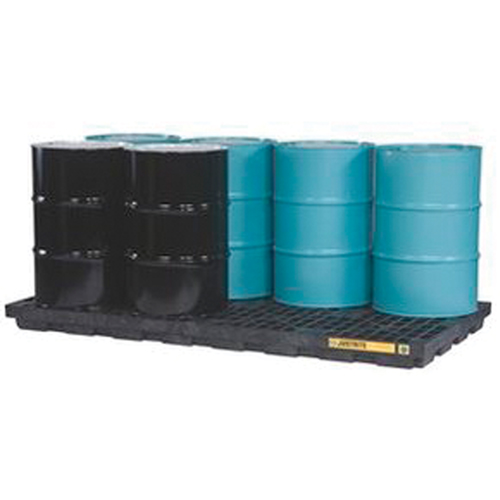 Justrite 28661 EcoPolyBlend Accumulation Centers, 98 US gal. Spill Capacity, 97" x 49" x 5.5"
