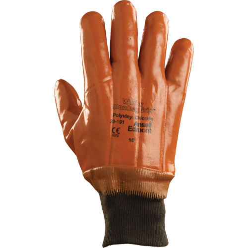 Ansell 2319111100 Gants d'hiver Monkey Grip 23-191, 10/T-Grand, R&ecirc;vetement PVC, Enveloppe en PVC