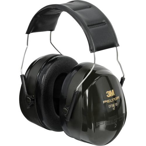 3M H7A Peltor Optime 101 Series Earmuffs, Headband, 25 NRR dB