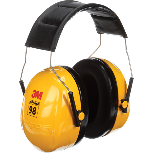 3M H9A Peltor Optime 98 Series Earmuffs, Headband, 25 NRR dB