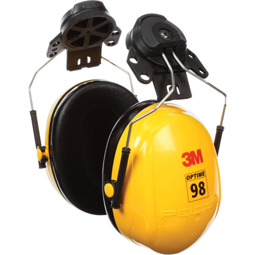 3M H9P3E Serres-t&ecirc;tes de s&eacute;rie Peltor Optime 98, Fixation pour casque, 23 NRR dB