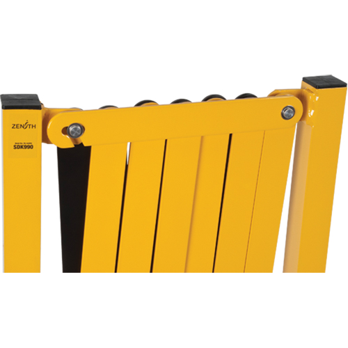 Produits de sécurité Zenith SDK990 Barri&egrave;re extensible, 37" h x 11' lo, Noir/Jaune