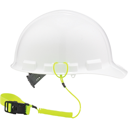Ergodyne 19157 Longe porte-outils Squids 3157 pour casque de s&eacute;curit&eacute;, Spirale, Attache/boucle