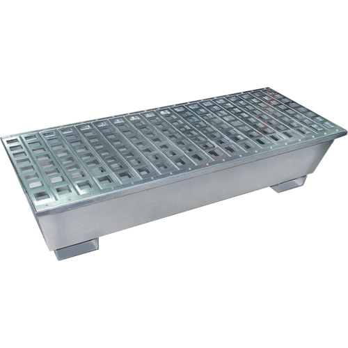 SDL466 Steel Spill Containment Pallets, 68 US gal. Spill Capacity, 47.25" x 31.5" x 19.3"
