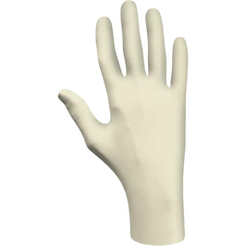 Showa 5005PF-L Disposable Gloves, Large, Latex, 3-mil, Powder-Free, Natural, Class 2