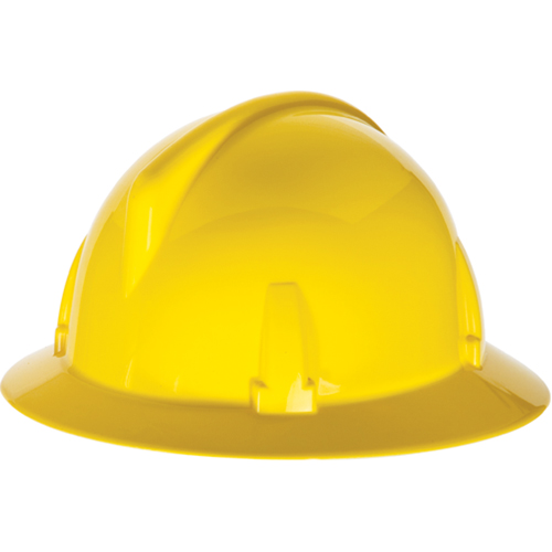MSA 475387 TopGard&reg; Full Brim Hardhat, Meets CSA Type 1, Ratchet Suspension, Non-Vented