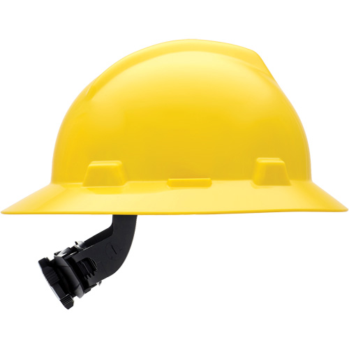 MSA 475366 Casques de s&eacute;curit&eacute; &agrave; bordure compl&egrave;te V-Gard, R&eacute;pond aux normes CSA type 1, Suspension Rochet, Non ventil&eacute;