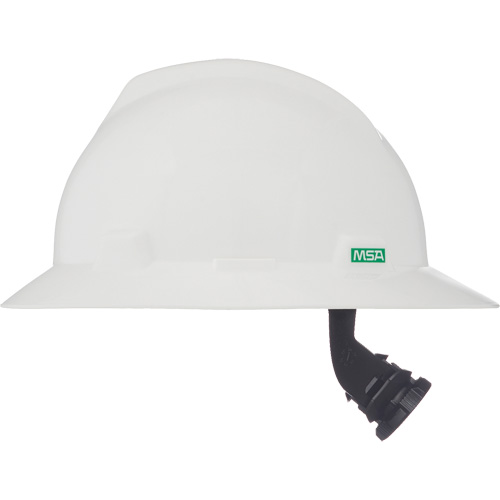 MSA 475369 V-Gard&reg; Full Brim Hardhat, Meets CSA Type 1, Ratchet Suspension, Non-Vented