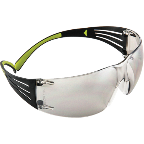 3M SF410AS Lunettes de s&eacute;curit&eacute; SecureFit s&eacute;rie 400, Lentille Miroir int&eacute;rieur/ext&eacute;rieur, Anti-&eacute;gratignures, ANSI Z87+/R&eacute;pond ou surpasse la norme CSA Z94.3