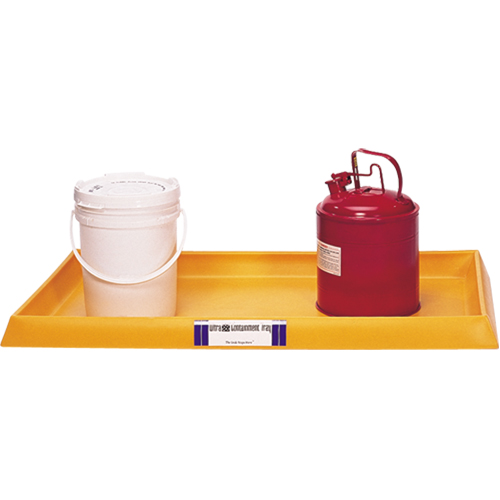 Ultratech 2351 Plateaux Ultra-Containment Tray, 54" lo x 29,8" la x 3,5" h, Cap. de d&eacute;versement 16,5 gal. US