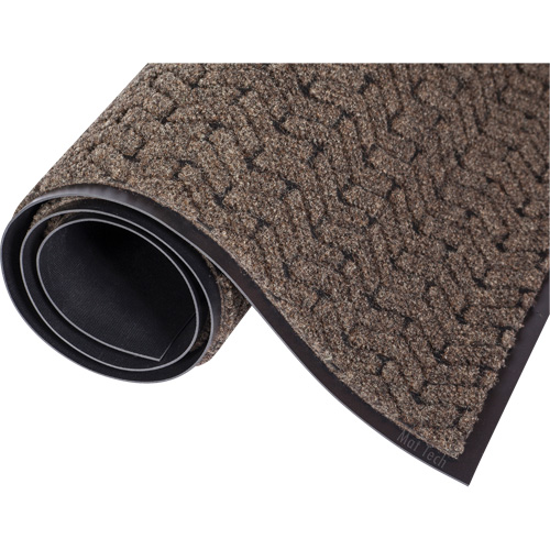 Mat Tech TEM4618 Tapis de couloir Tire-Track, Essuie-pieds/grattoir, 4' x 6' x 3/8", Brun