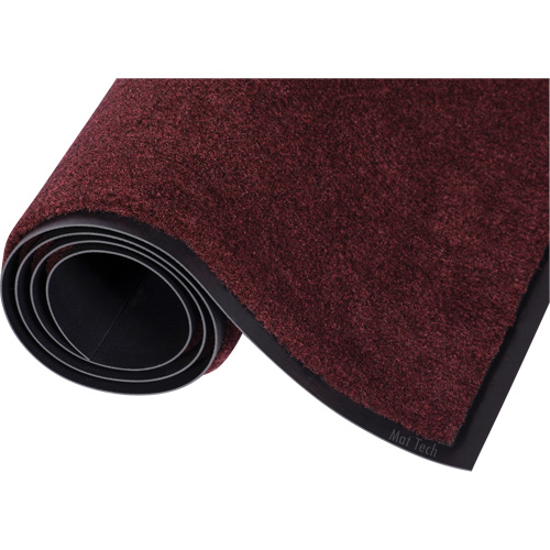 Mat Tech 207M41030 Superluxe Entrance Mat, Wiper, 4' x 10' x 1/2", Burgundy