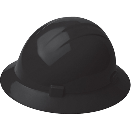 Delta Plus 14LFRC69776-BLK ERB Casque de s&eacute;curit&eacute; type 2 Liberty &agrave; bordure compl&egrave;te, R&eacute;pond aux normes CSA type 2, Suspension Rochet, Non ventil&eacute;