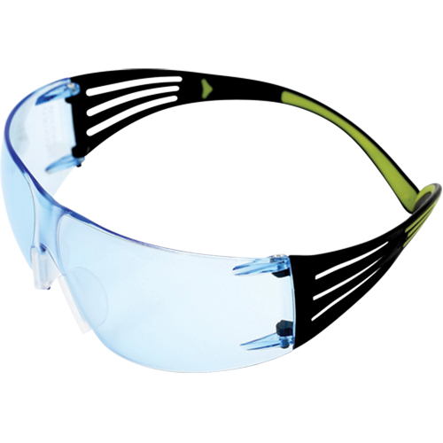 3M SF404AF-CA Securefit 400 Series Safety Glasses, Blue Lens, Anti-Fog/Anti-Scratch, ANSI Z87+/Meets/Exceeds CSA Z94.3