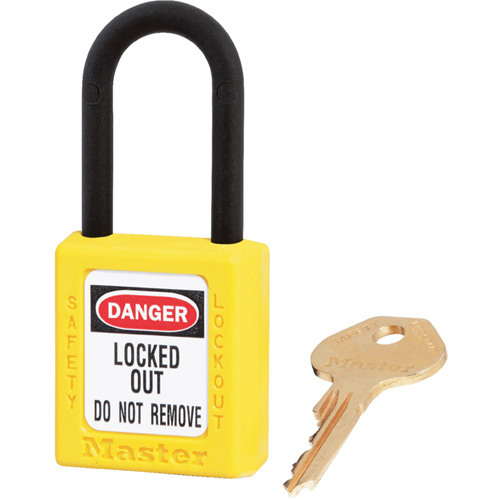 Master Lock 406KAS3YLW Zenex Padlocks - Set of Three, Safety Padlock, Keyed Alike, Thermoplastic, 1-1/2" Width