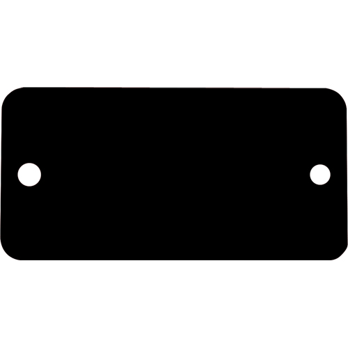 C.H. Hanson 43413 Blank Tags, Aluminum, 3" W x 1" H
