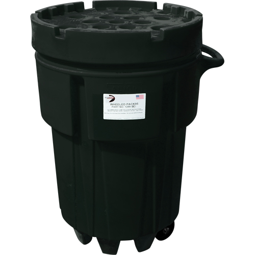 Black Diamond 1299-BD Wheeled Poly-Spillpaks, 95 US gal., Mobile