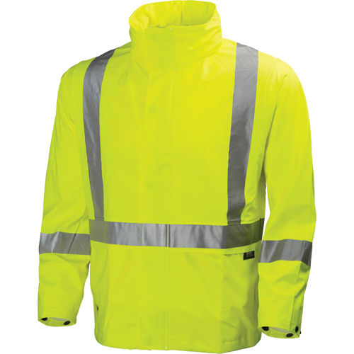 Helly Hansen 70261-360-M Narvik Rainwear - Jacket, Polyester, High Visibility Lime-Yellow, Medium