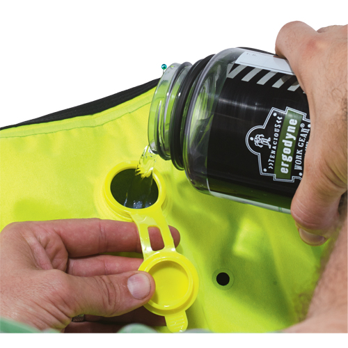 Ergodyne 12673 Chill-Its&reg; 6685 Dry Evaporative Cooling Vests, Medium, High Visibility Lime-Yellow