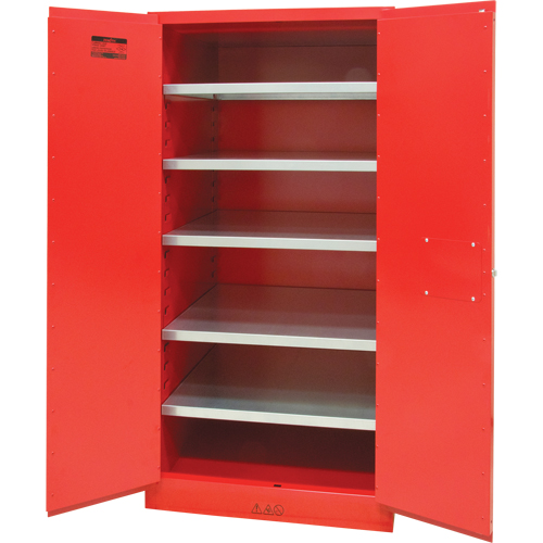 Zenith Safety Products SDN652 Paint/Ink Cabinet, 96 gal., 5 Shelves