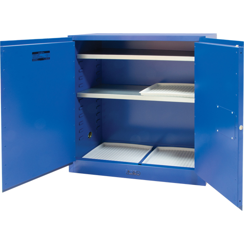 Zenith Safety Products SHI434 Corrosive Liquids Cabinet, 30 gal., 43" x 44" x 18"