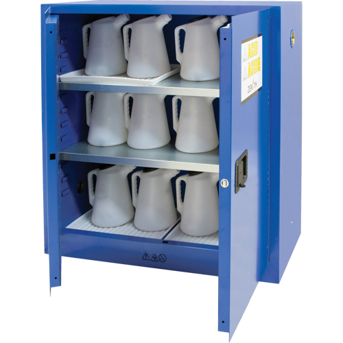 Zenith Safety Products SHI434 Corrosive Liquids Cabinet, 30 gal., 43" x 44" x 18"