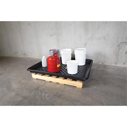 Ultratech 01035 Plateaux Ultra-Utility Trays, 36" lo x 36" la x 4,75" h, Cap. de d&eacute;versement 27 gal. US