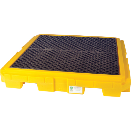 Ultratech 9631 Spill Pallet Plus With Drain, 75 gal. Spill Capacity, 62" x 62" x 8.75"