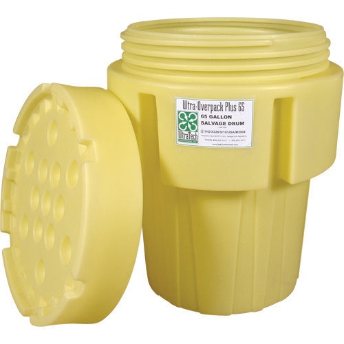 Ultratech 0582 Ultra-Overpacks&reg; Drum, 65 gal., Stationary