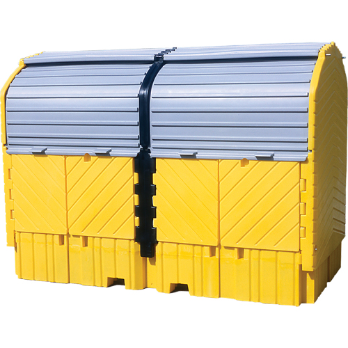 Ultratech 1149 Ultra-Twin IBC Hard Top With Drain, 128" L x 67" W x 96" H, 8000 lbs. Load Capacity