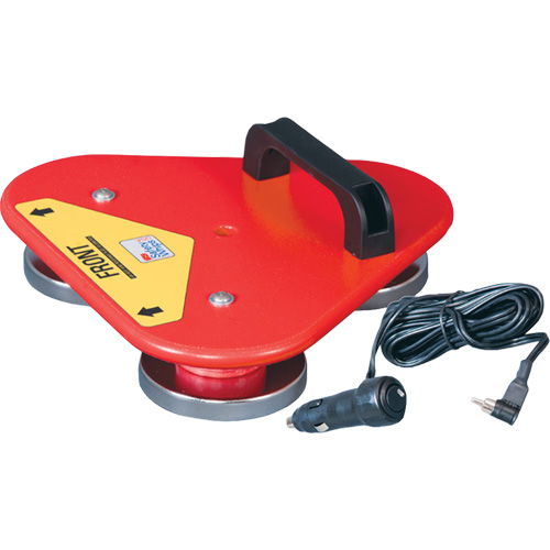 Driver Industrial Safety 519.33LHR Support porte-drapeau Safety Whip, Fixation Aimant