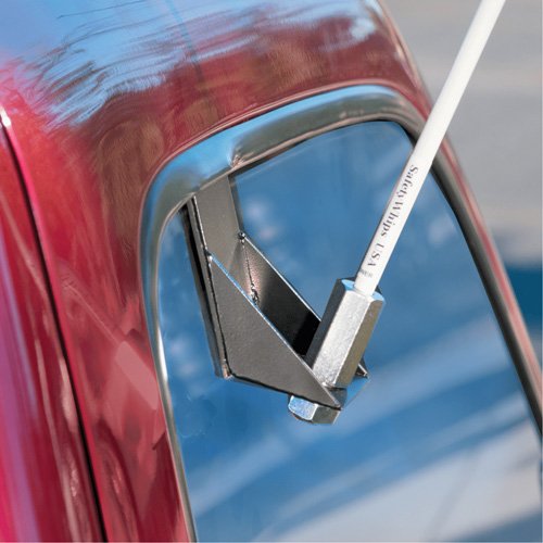 Driver Industrial Safety LWW05-M Safety Whip&reg; Light-Duty Whips, Window Mount, 5' High, Orange