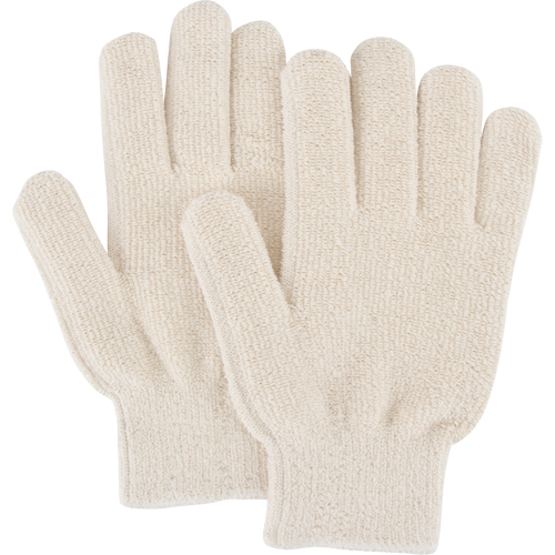 Zenith Safety Products SDP089 Heat-Resistant Gloves, Terry Cloth, Large, Protects Up To 212° F (100° C)