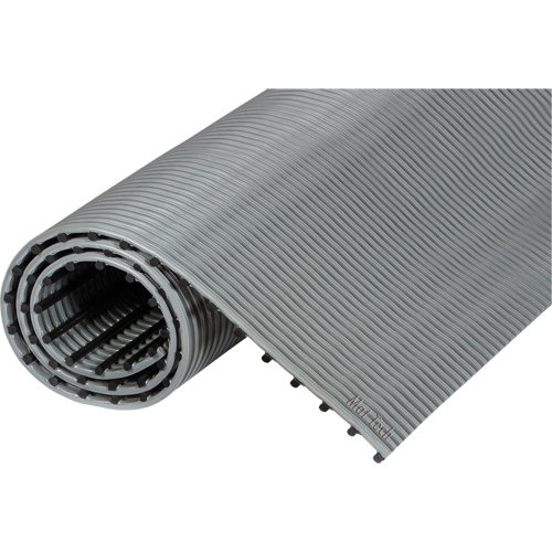Mat Tech SHGR36GYSM-10 Tapis Sheer-Grip, &agrave; fentes, 3' x 10' x 1/2", Gris, PVC
