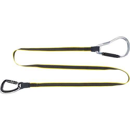 3M DBI Sala Fall Protection 1500052 Heavy Duty Rail Tool Lanyard, Fixed Length, Dual Carabiner