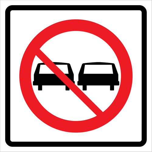 CCI Canada 07-800-35101 No Passing Roll-Up Traffic Sign, 29-1/2