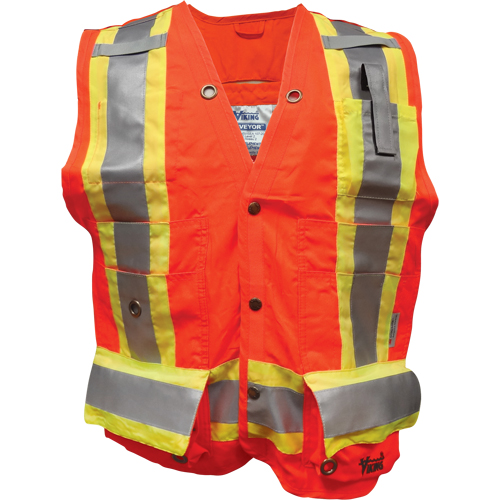 Gilet Orange Chasse Veste Haute Visibilité Blaklader - Orange - Taille S/M - Pour Chantier & Travail Gilet Orange Securite