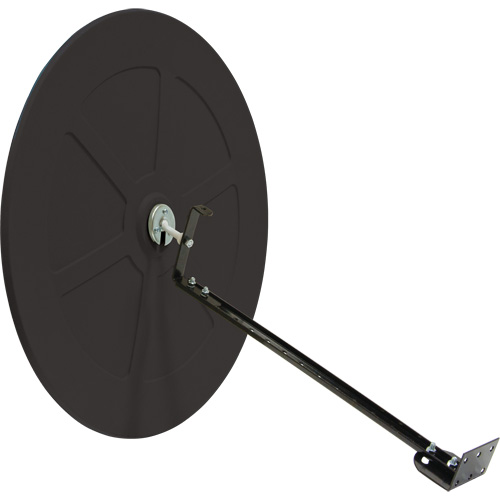 Zenith Safety Products SDP509 Convex Mirror with Bracket, Indoor/Outdoor, 36" Diameter