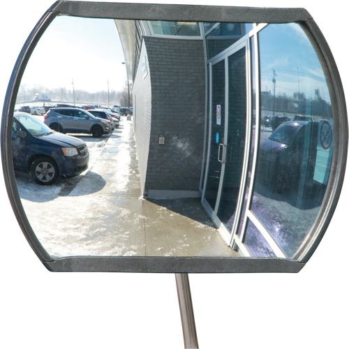 Roundtangular Convex Mirror, Convex Mirror Home Depot