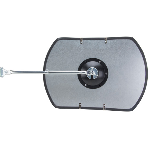 Zenith Safety Products SDP532 Roundtangular Convex Mirror with Telescopic Arm, 12" H x 18" W, Indoor/Outdoor