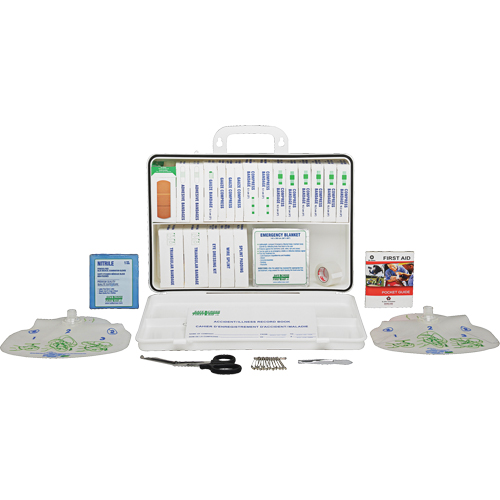 Safecross 1224 Trousse de premiers soins sp&eacute;cialis&eacute;e, Dispositif m&eacute;dical Classe 1, Boîte en plastique