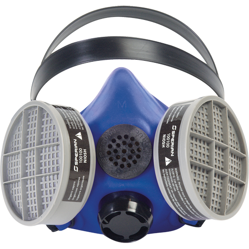 PIP Global Safety B230010 Respirateur &agrave; demi-masque Survivair bleu 1 , Silicone, Grand