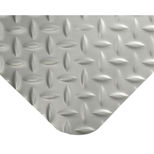 Wearwell 414.1516X4X75GY SpongeCote&reg; Ultrasoft Mats No. 414, Diamond, 4' x 75' x 15/16", Grey, PVC Sponge