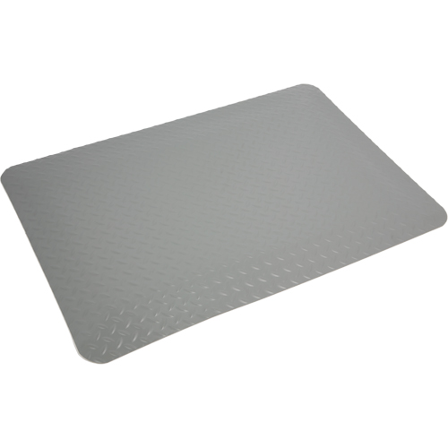 Wearwell 414.1516X4X75GY SpongeCote&reg; Ultrasoft Mats No. 414, Diamond, 4' x 75' x 15/16", Grey, PVC Sponge