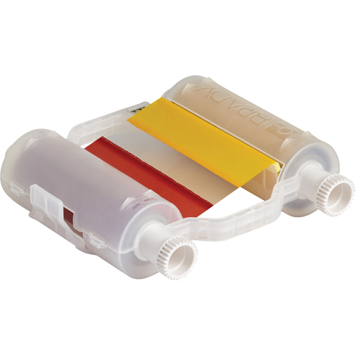 Brady B30-R10000-KRYG-8 Printer Ribbon, 4.33" x 8", Black/Green/Red/Yellow