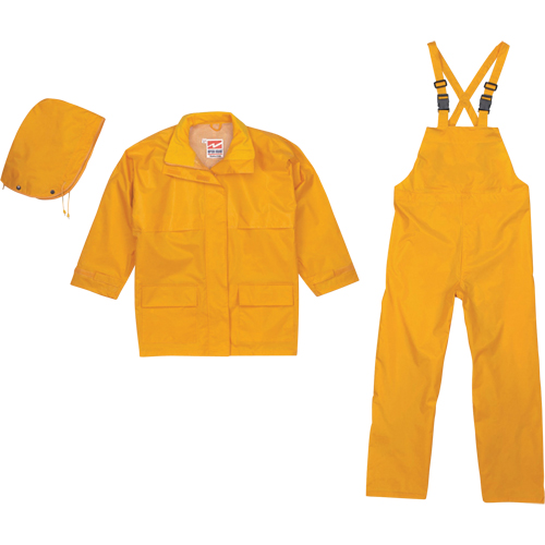 Viking 2900Y-XXL Open Road&reg; 150D Rip-Stop 3-Piece Rain Suit, Polyester, 2X-Large, Yellow