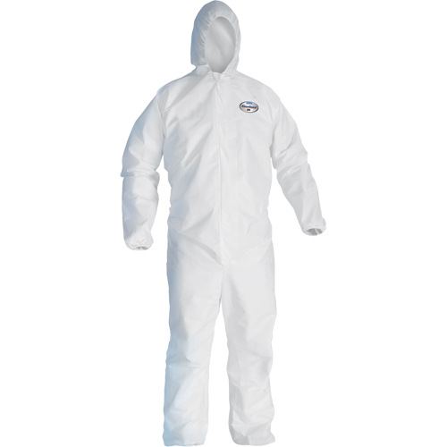 Ansell 41508 Combinaison Kleenguard A45 contre les liquides, les particules de pr&eacute;paration des surfaces et la peinture, 3T-Grand, Blanc, Microporeux
