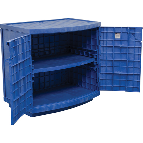 Justrite 24180 Armoire en poly&eacute;thyl&egrave;ne pour produits corrosifs et acides, 24 gal., 36" x 35" x 25"