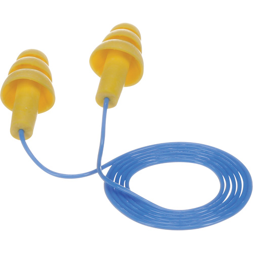 3M 340-4004 Bouchons d'oreilles pr&eacute;moul&eacute;s E-A-R Ultrafit, Avec cordon, Vrac - Sac en poly, 25 dB NRR, Taille unique