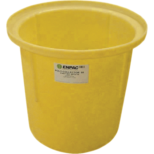 Enpac 8075-YE Poly-Collector 66 Shell Only, 32.5" dia. x 31" H, 70 US gal. Spill Cap.